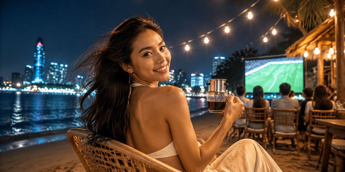 Người dùng Sài Gòn xem tỉ lệ kèo thể thao tại quán cà phê